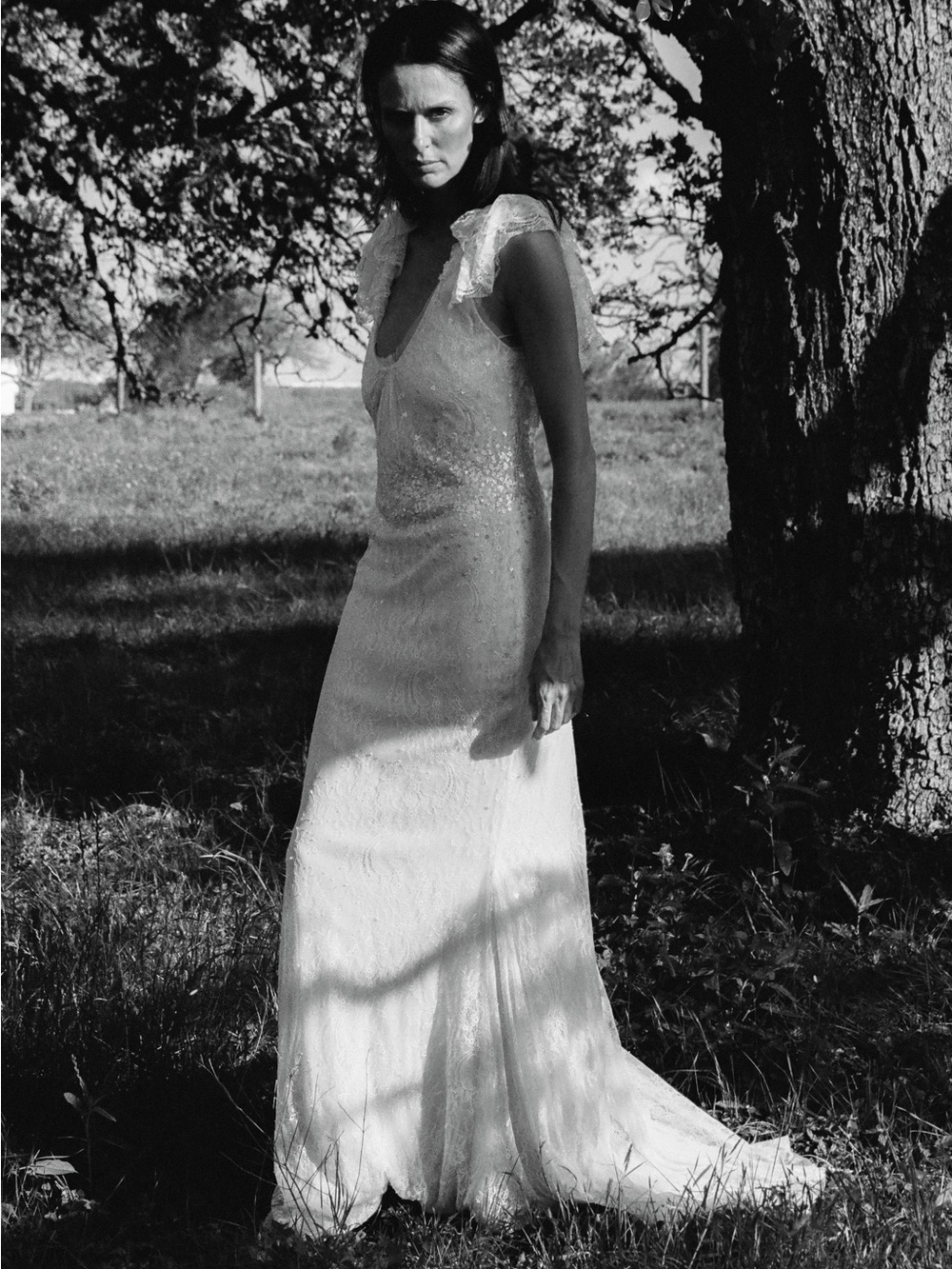 Vera Wang Bridal Gown silk lace chantilly - Picture 10 of 11